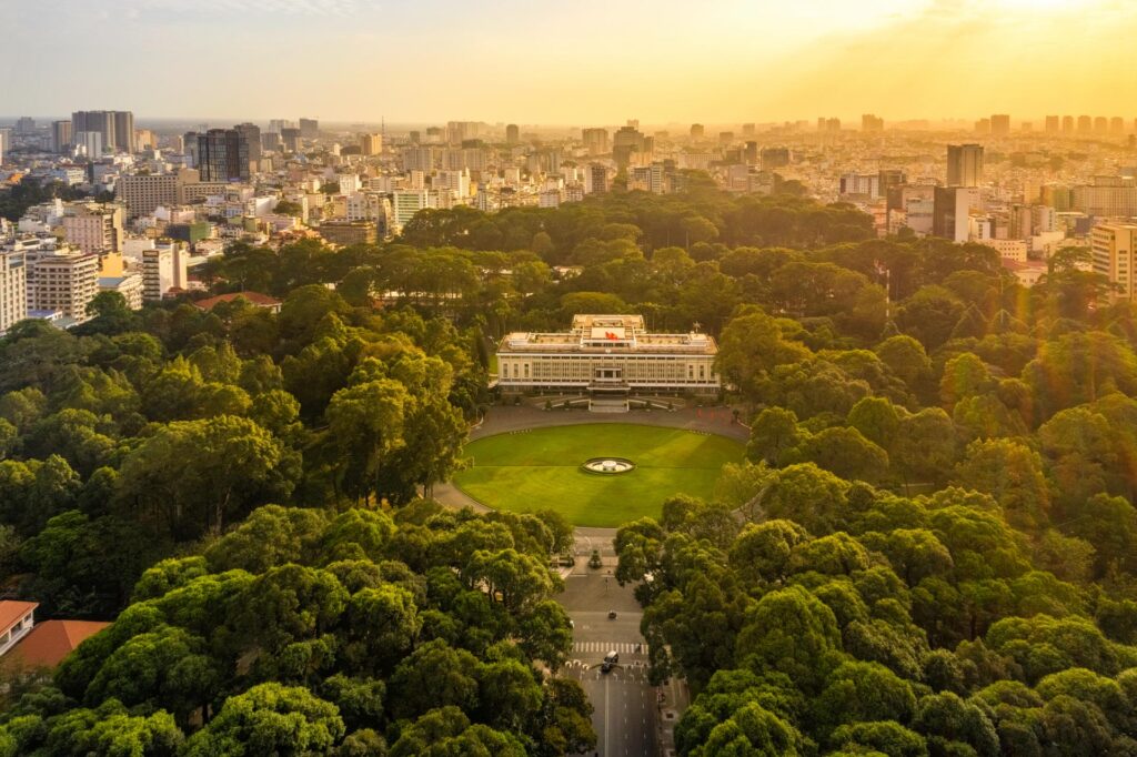Top,View,Aerial,Of,Independence,Palace,Or,Reunification,Palace,And - fareast247